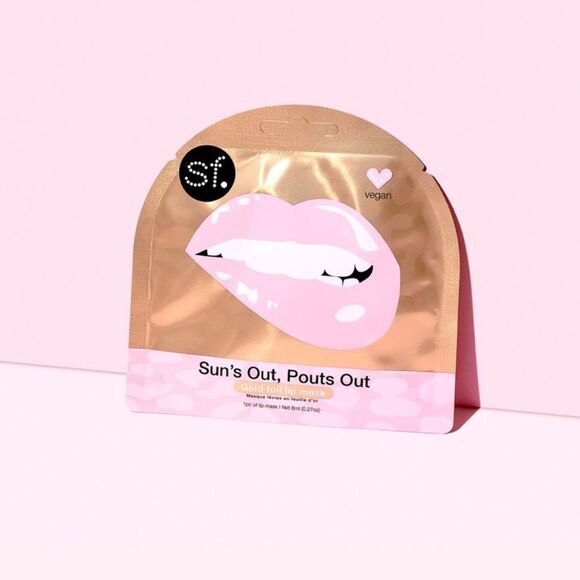 SFGLOW Other - SFGLOW Sun’s Out, Pouts Out Gold Foil Lip Mask x4